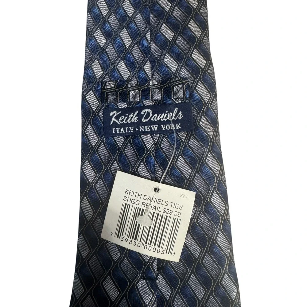 Kieth Daniels Mens Silk Tie Luxe Old Money Quiet Luxury Preppy Formal New